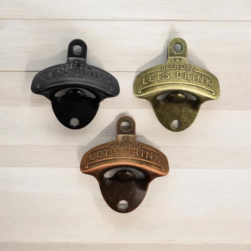 Bottle Opener Wall Lets Drink Beer Metal - The Renmy Store Homewares & Gifts