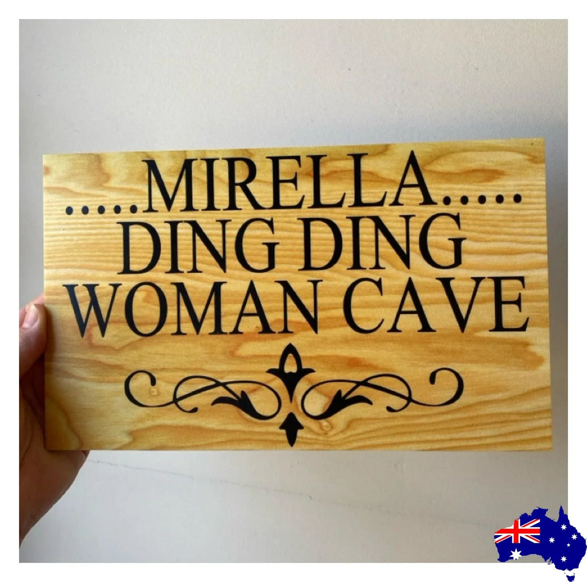 Timber Style Your Text Custom Wording Sign - The Renmy Store Homewares & Gifts