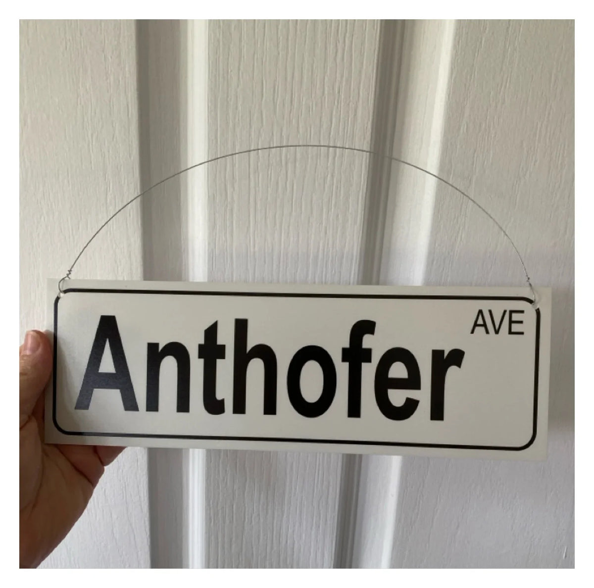 Street Grey Custom Personalised Sign - The Renmy Store Homewares & Gifts