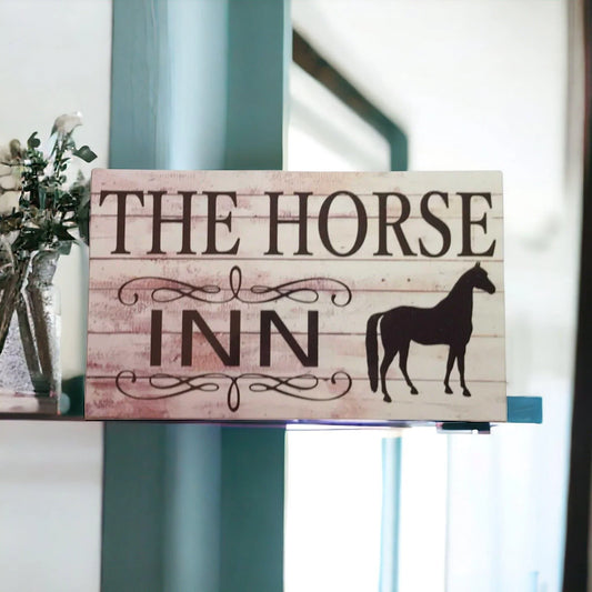 Horse Inn Farmhouse Sign - The Renmy Store Homewares & Gifts