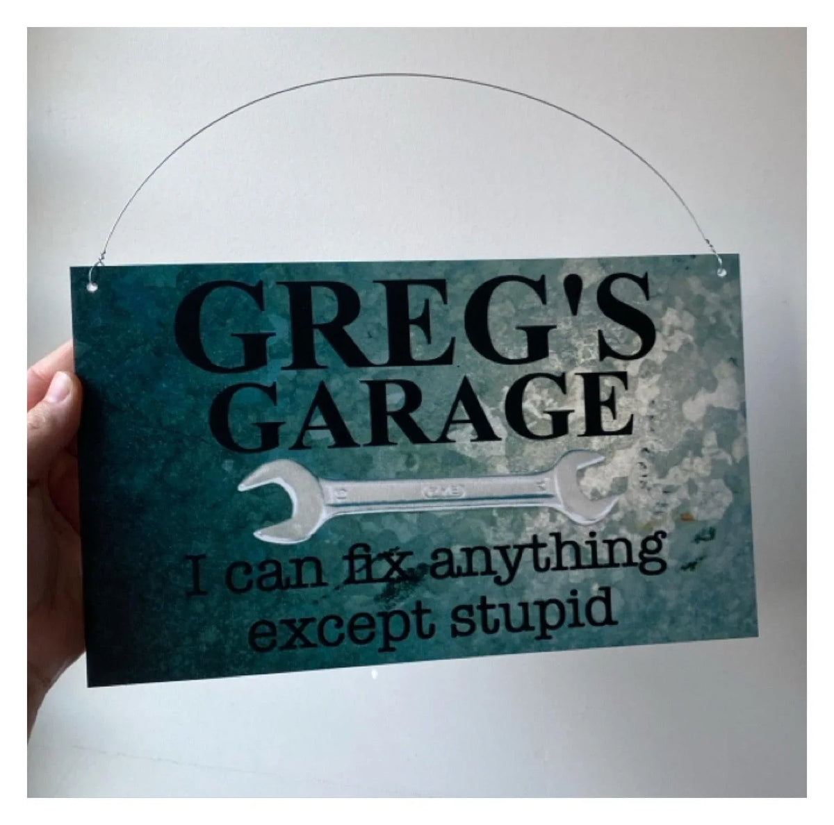 Garage Fix Anything Except Stupid Custom Sign - The Renmy Store Homewares & Gifts