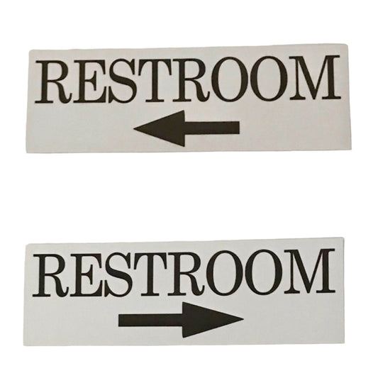 Restroom Toilet with Arrow Sign - The Renmy Store Homewares & Gifts