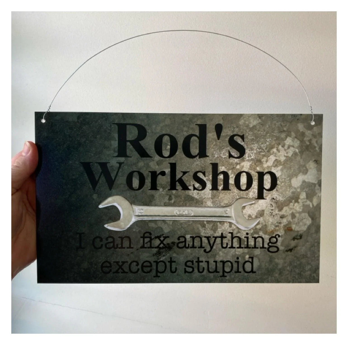 Garage Fix Anything Except Stupid Custom Sign - The Renmy Store Homewares & Gifts
