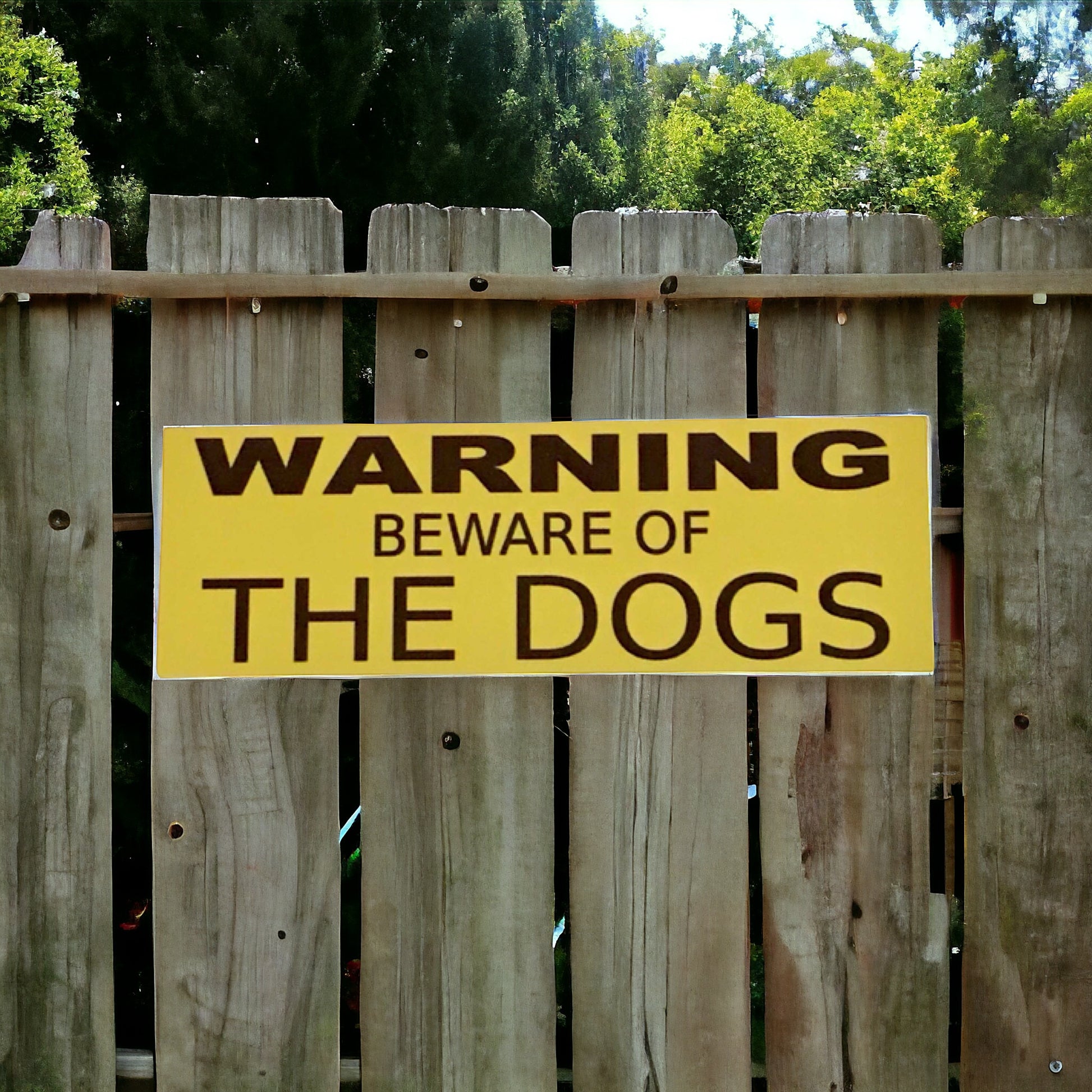 Warning Beware of The Dog or Dogs Sign - The Renmy Store Homewares & Gifts 