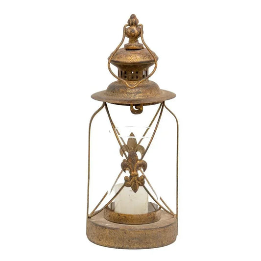 Candle Holder Antique Fleur Gold