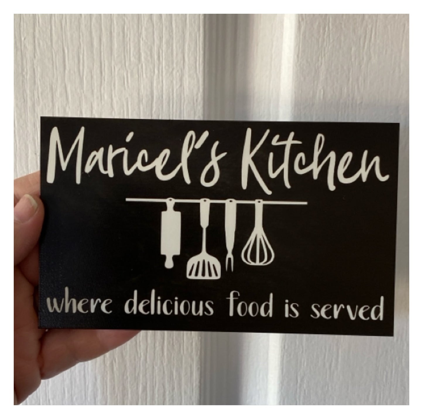 Kitchen Good Food Happiness Love Custom Sign