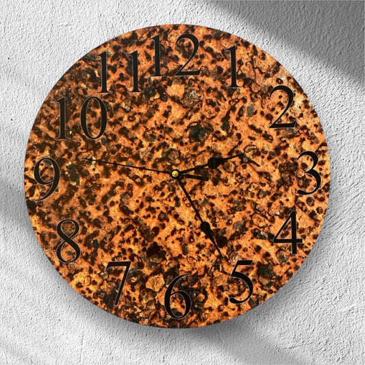 Clock Wall Rusty Steel Rust 30cm or 60cm Aussie Made - The Renmy Store Homewares & Gifts