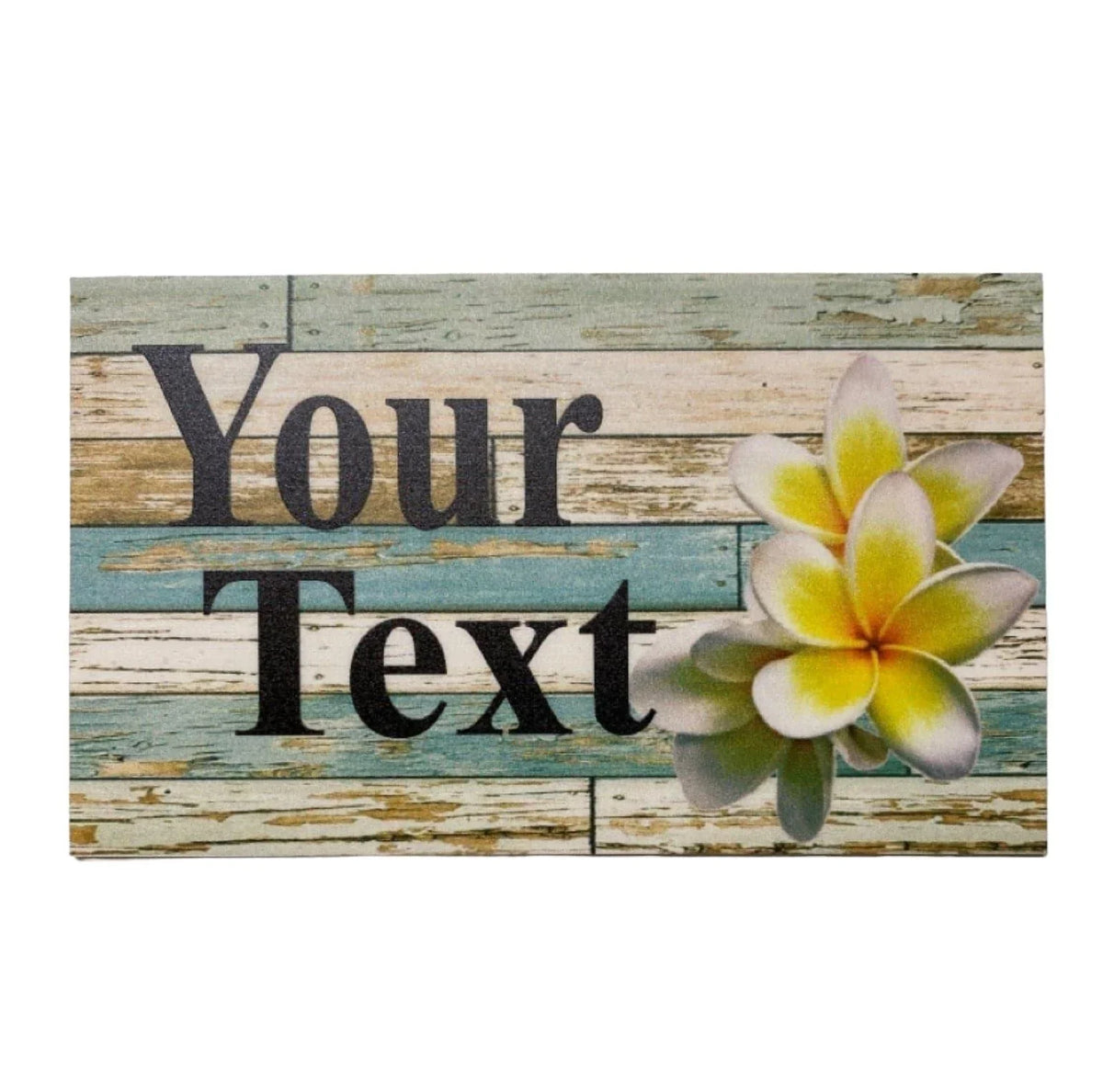 Frangipani Custom Personalised Blue Sign - The Renmy Store Homewares & Gifts