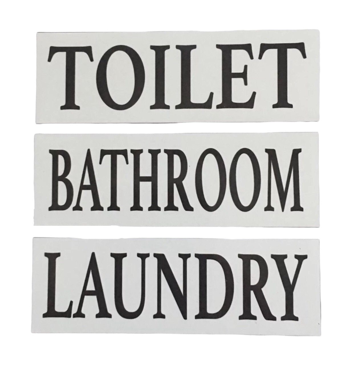 Toilet Laundry Bathroom White Door Room Sign - The Renmy Store Homewares & Gifts 