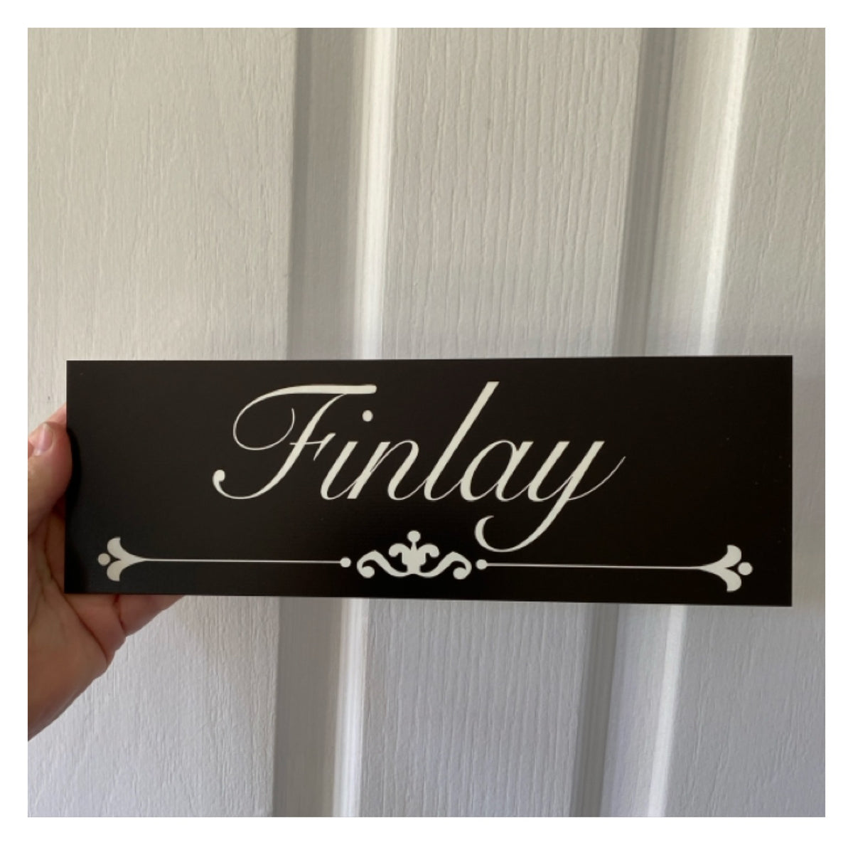 Custom Family Name Sign - Personalised Vintage Black Signage - Australian Made