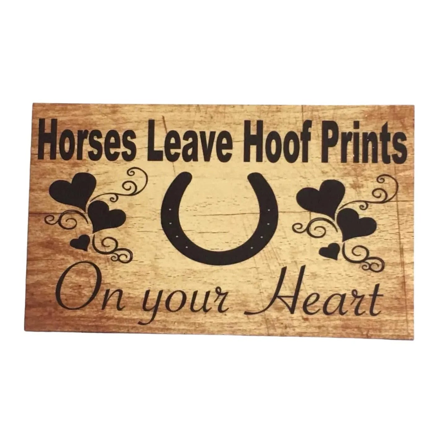Horses Hoof Prints Heart Horse Sign - The Renmy Store Homewares & Gifts