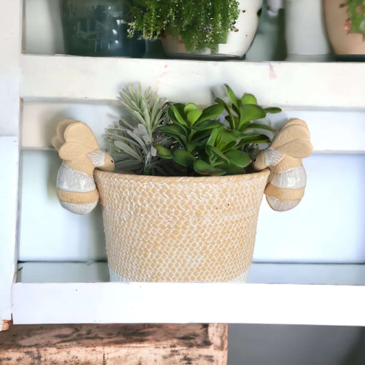 Bee Pot Sitter Hanger Planter x 2 - The Renmy Store Homewares & Gifts 