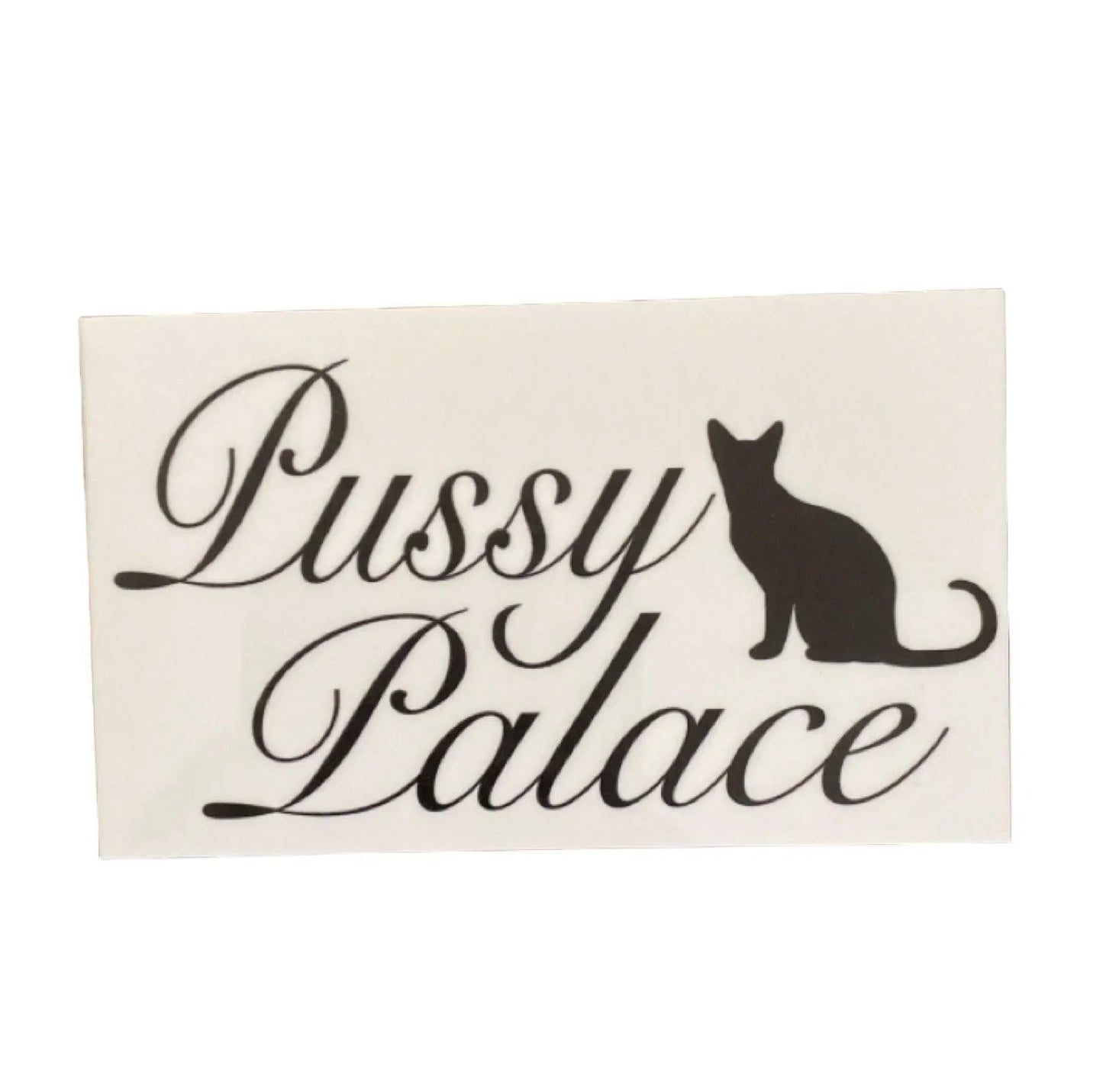 Pussy Palace Cat Kitty House Sign - The Renmy Store Homewares & Gifts