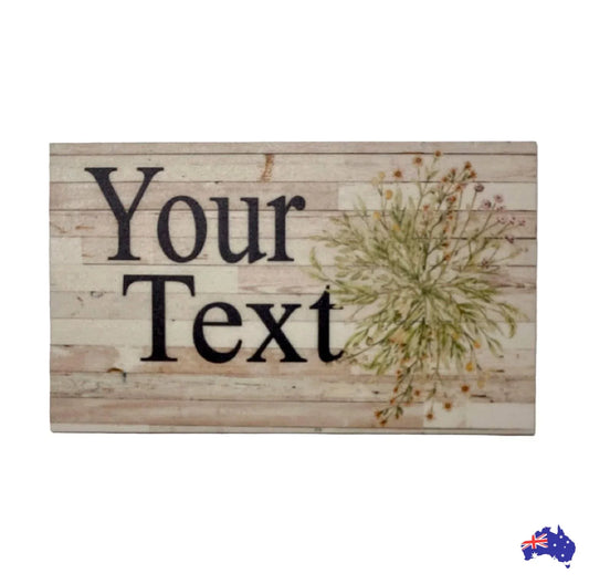 Cottage Floral Spring Custom Persoanlised Sign - The Renmy Store Homewares & Gifts