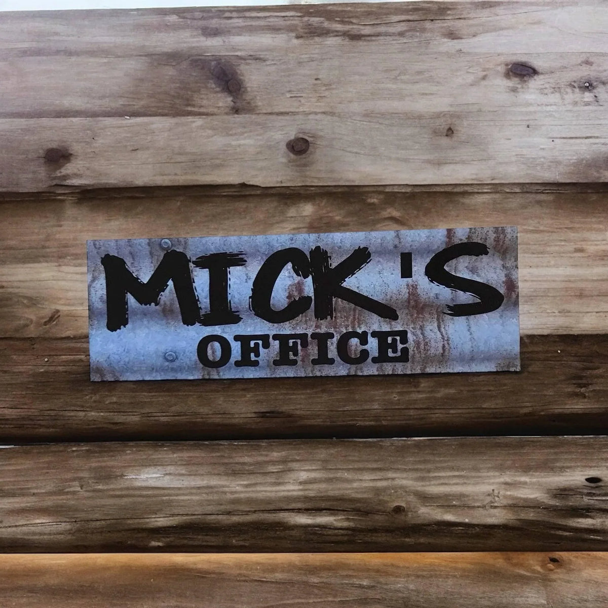 Office Door Custom Personalised Rustic Blue Sign - The Renmy Store Homewares & Gifts