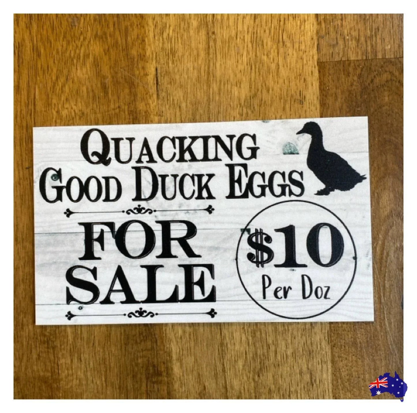 Duck Eggs For Sale Farm Stall Custom Sign - The Renmy Store Homewares & Gifts