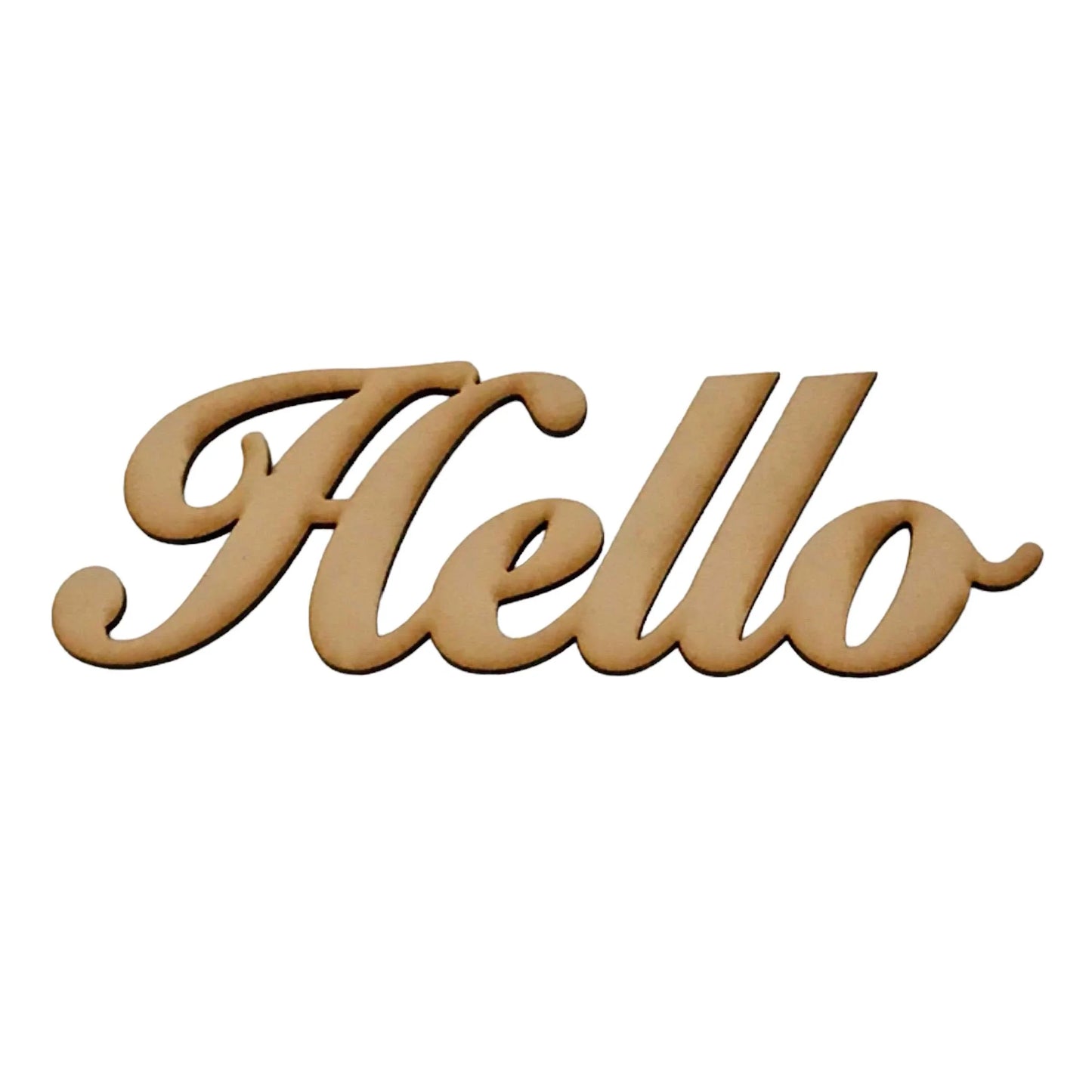 Hello Raw MDF Wording - The Renmy Store Homewares & Gifts