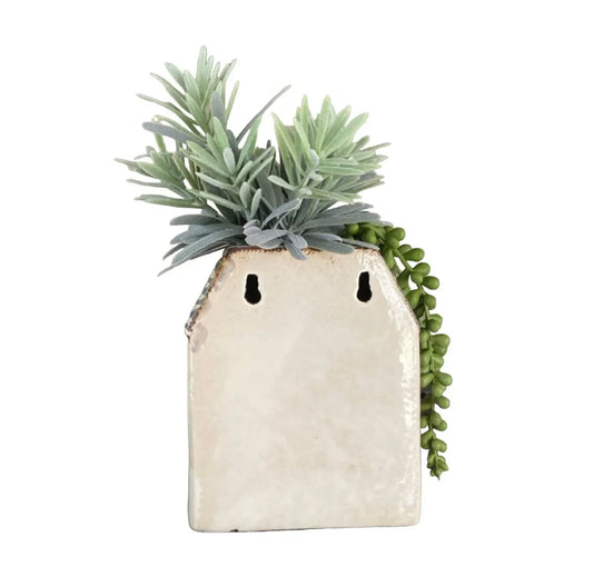 Village House Blue Pot Plant Garden - The Renmy Store Homewares & Gifts