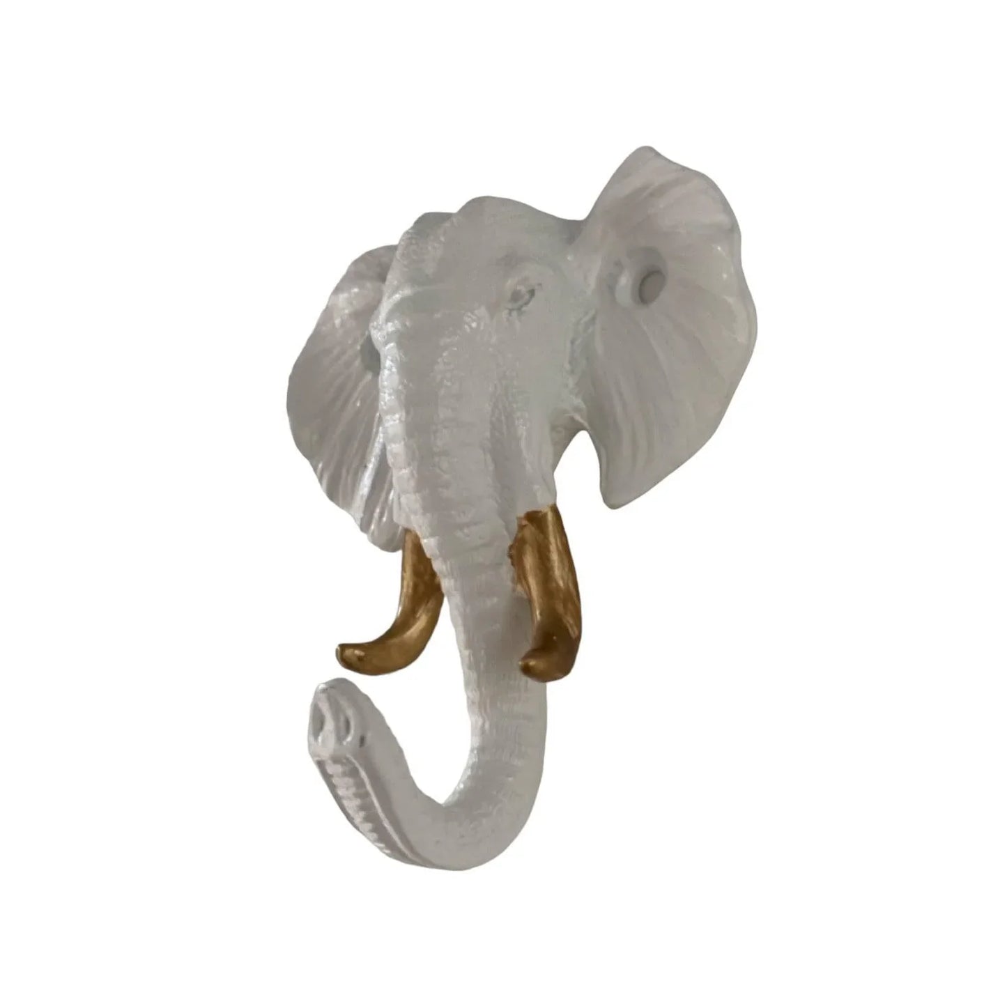 Elephant White Gold Hook - The Renmy Store Homewares & Gifts