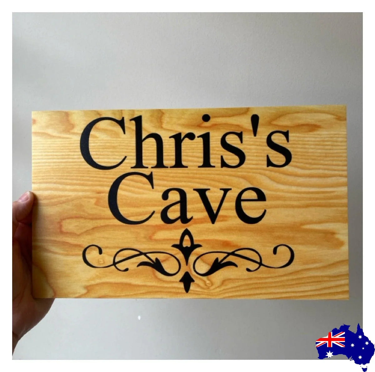 Timber Style Your Text Custom Wording Sign - The Renmy Store Homewares & Gifts