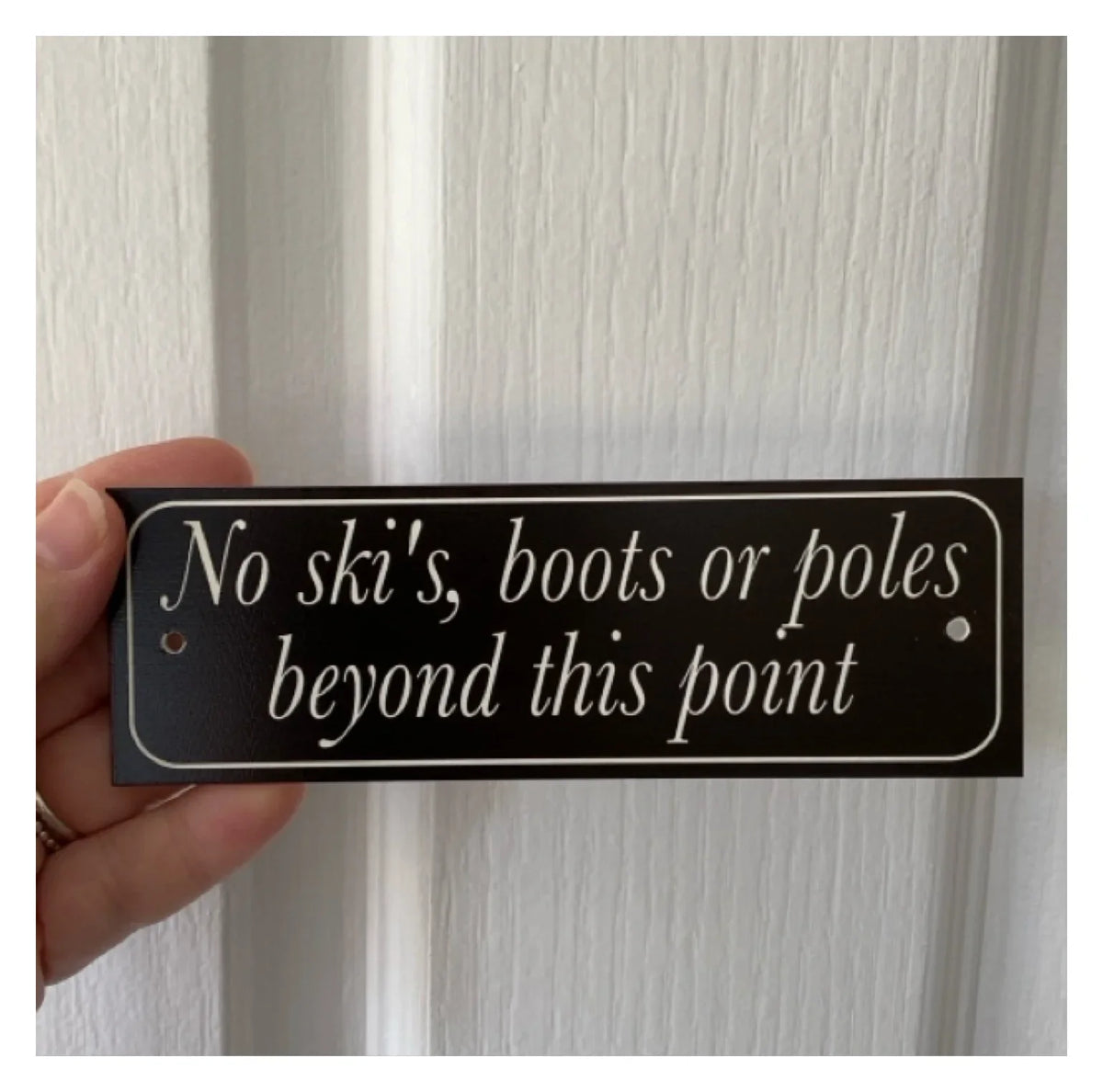 Black White Custom Personalised Outdoor Sign - The Renmy Store Homewares & Gifts