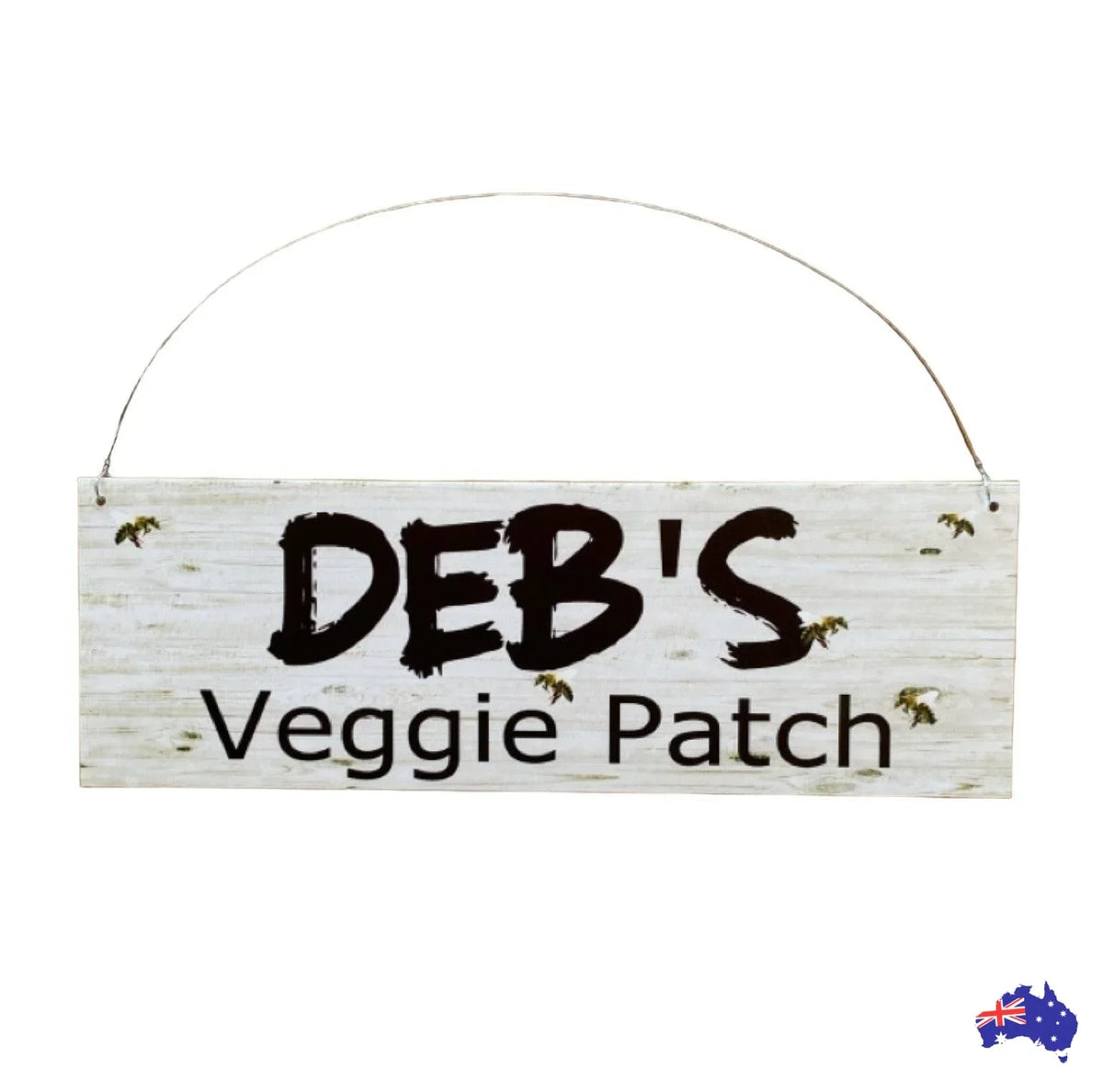 Custom Veggie Patch Garden Bees Sign - The Renmy Store Homewares & Gifts