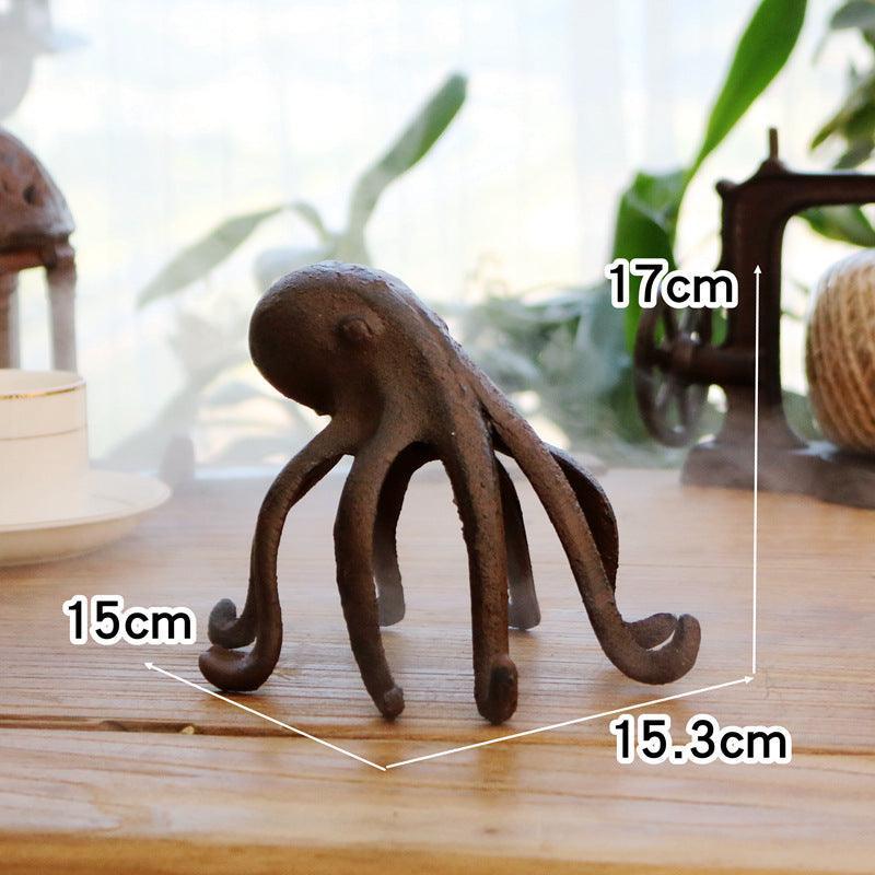 Phone Holder Cast Iron Octopus Ornament - The Renmy Store Homewares & Gifts