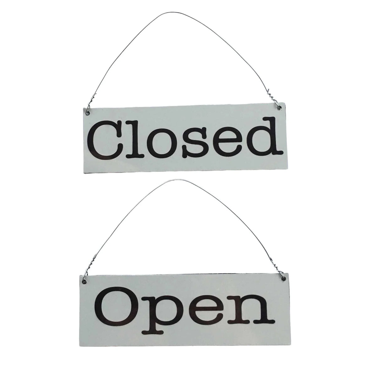 Open Closed White Business Shop Cafe Hanging Sign - The Renmy Store Homewares & Gifts