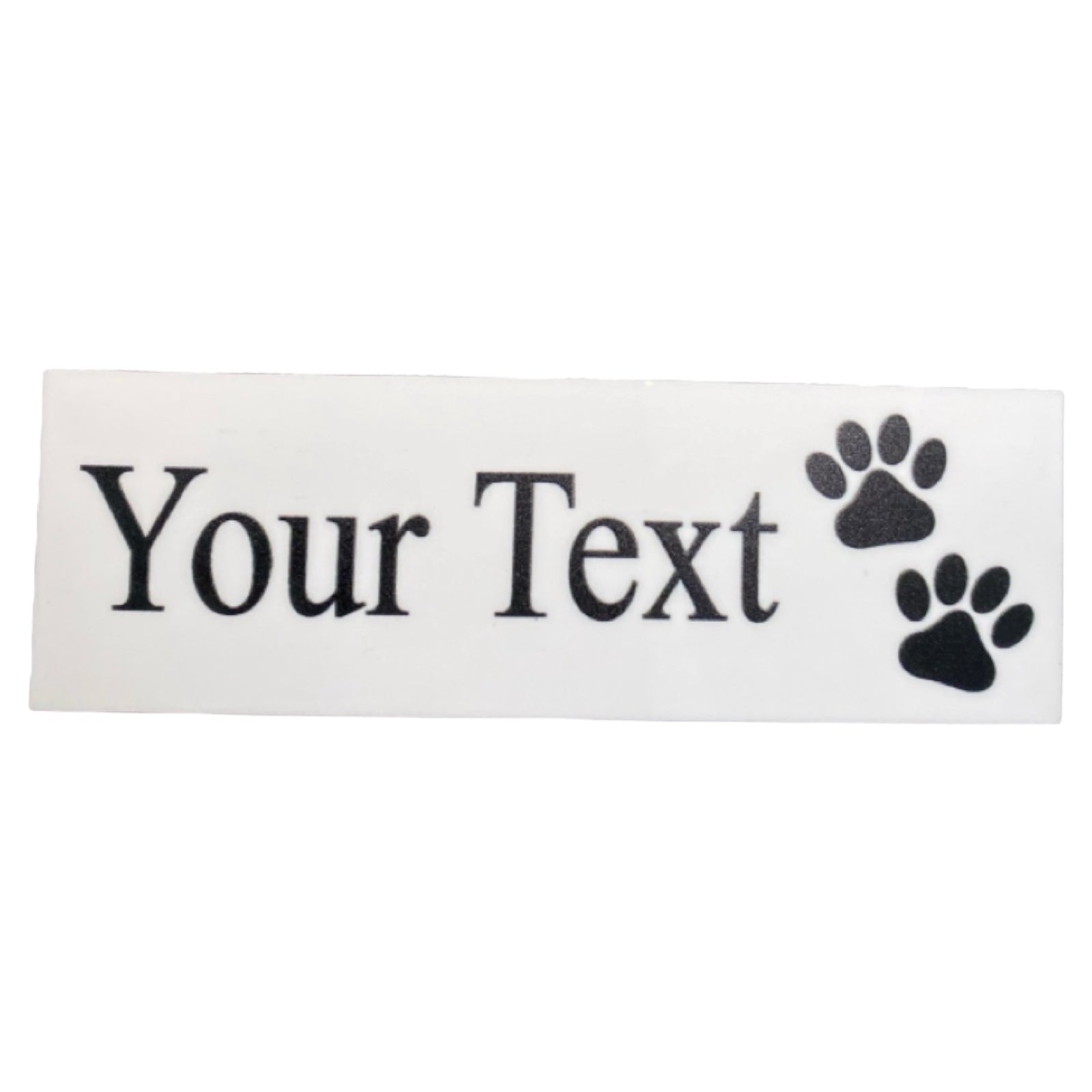 Paw White Pet Cat Dog Personalised Custom Sign - The Renmy Store Homewares & Gifts 