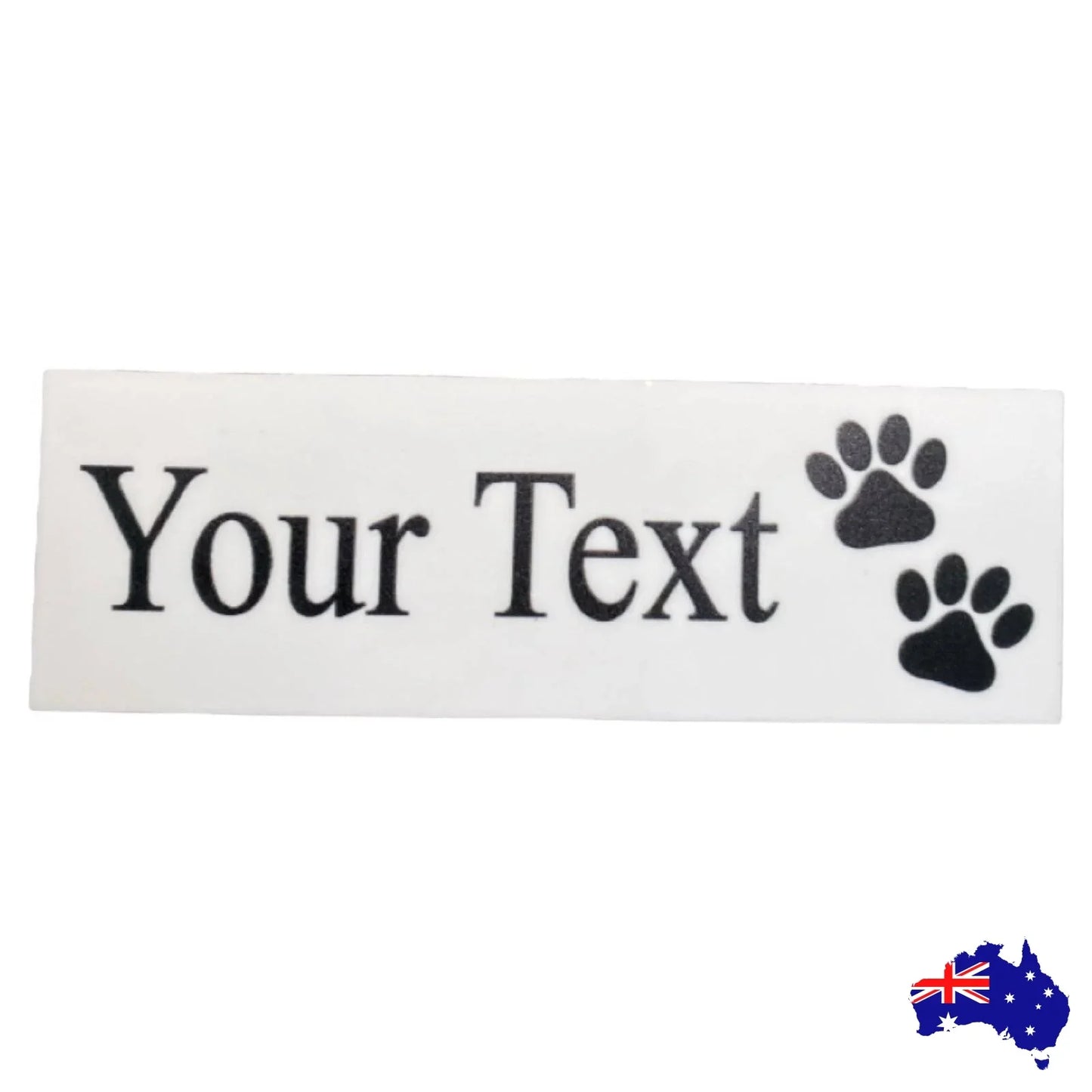 Paw White Pet Cat Dog Personalised Custom Sign - The Renmy Store Homewares & Gifts