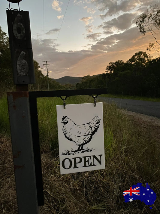 Personalised Hanging Wall Post Custom Metal Frame Sign