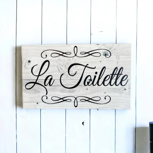 La Toilette Toilet Sign - The Renmy Store Homewares & Gifts