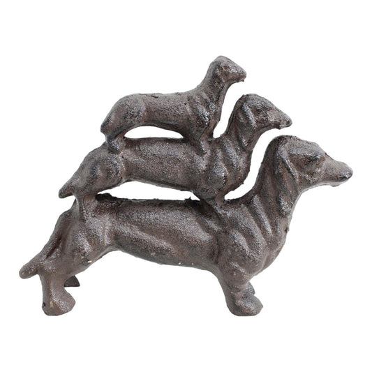 Dog Cast Iron Dachshund Ornament - The Renmy Store Homewares & Gifts