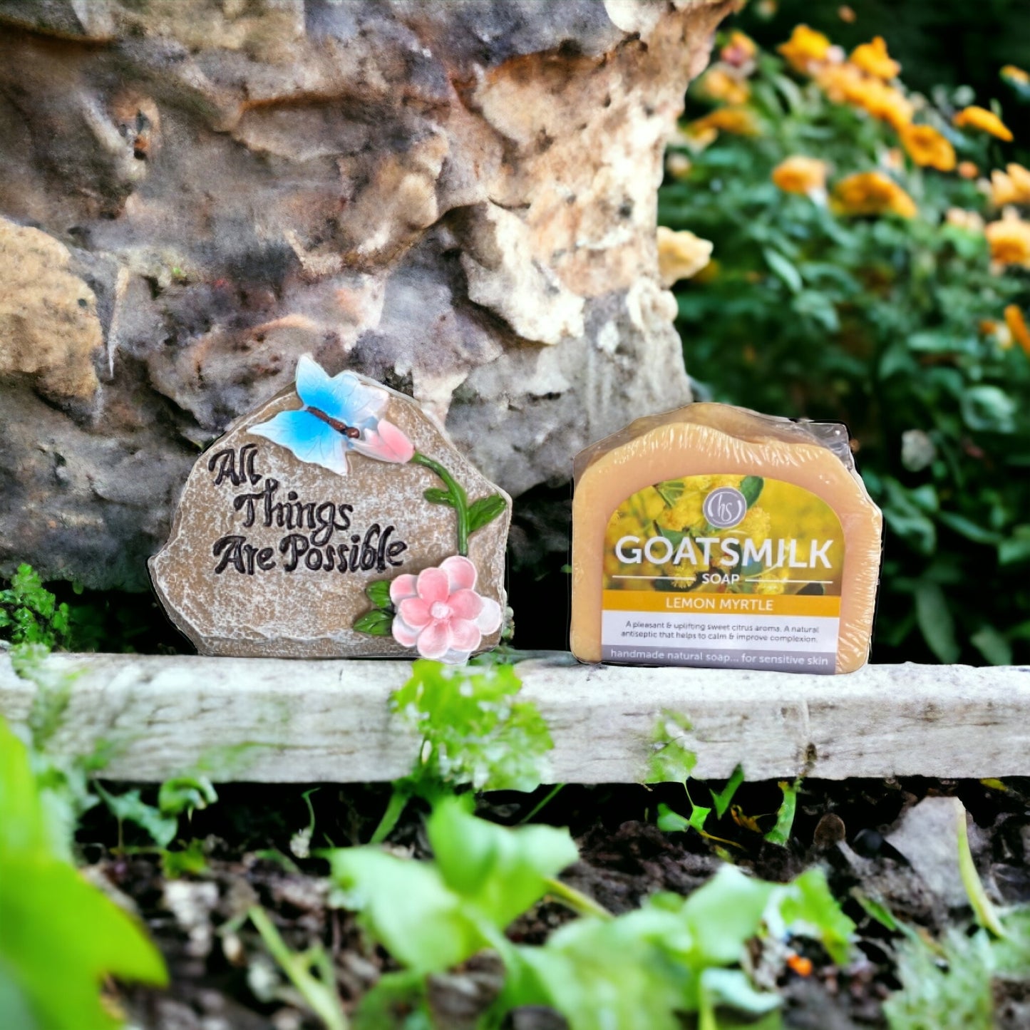 Garden Possible Gardener Stone Goatmilk Soap Gift - The Renmy Store Homewares & Gifts 