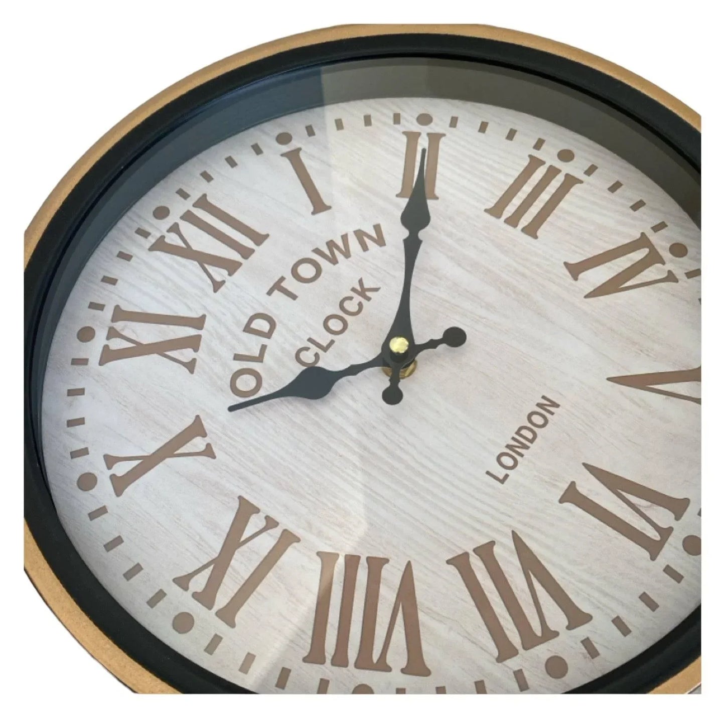 Clock Wall Black Vintage Gold - The Renmy Store Homewares & Gifts