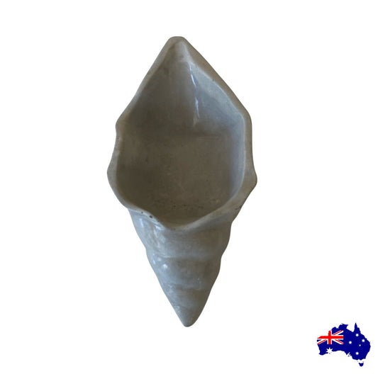 Planter Pot Shell Long Aussie Handmade Concrete