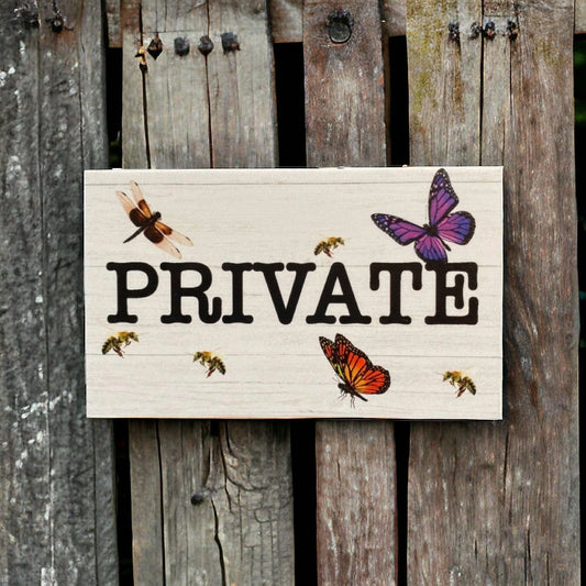 Private Garden Gate Sign - The Renmy Store Homewares & Gifts