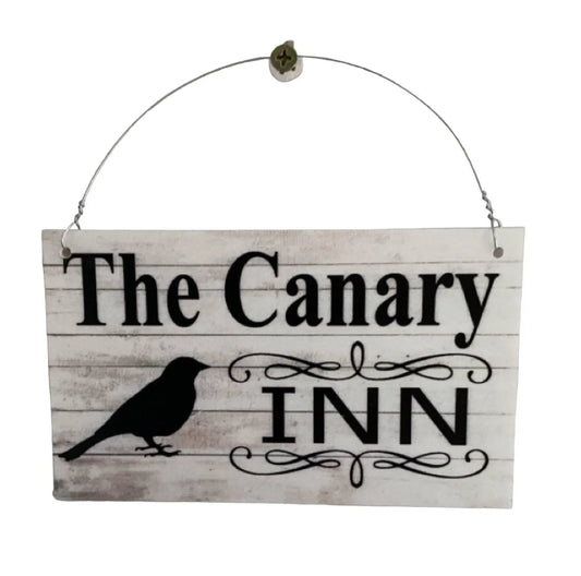 The Canary Bird Inn Bird Sign - The Renmy Store Homewares & Gifts