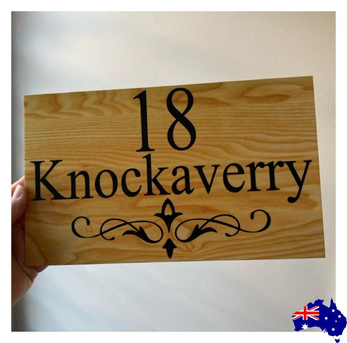 Timber Style Your Text Custom Wording Sign - The Renmy Store Homewares & Gifts