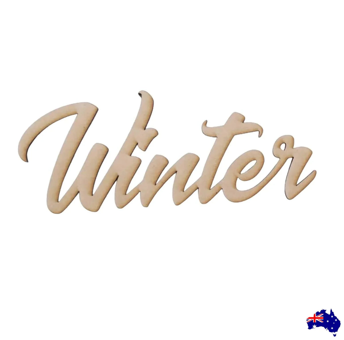 Winter Word Sign MDF DIY Wooden - The Renmy Store Homewares & Gifts