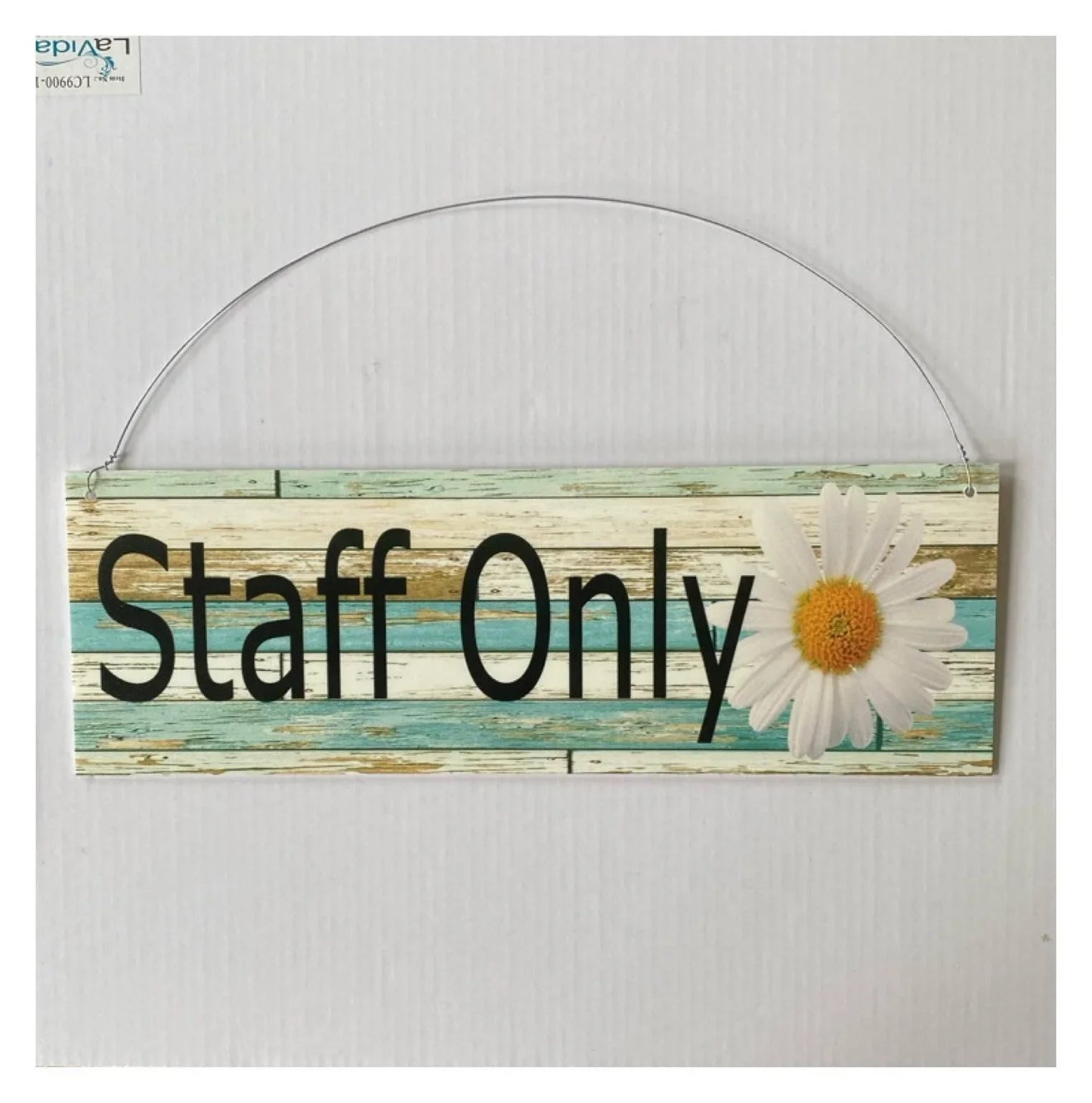 Staff Only with Daisy Sign - The Renmy Store Homewares & Gifts