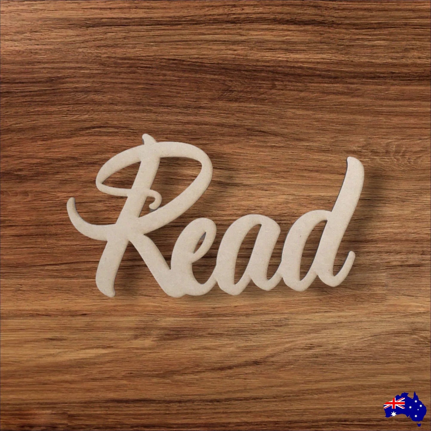 Read Word Wall Quote Art DIY Raw MDF Timber Wood - The Renmy Store Homewares & Gifts