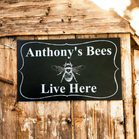 Bee Hive Personalised Custom Garden Sign - The Renmy Store Homewares & Gifts