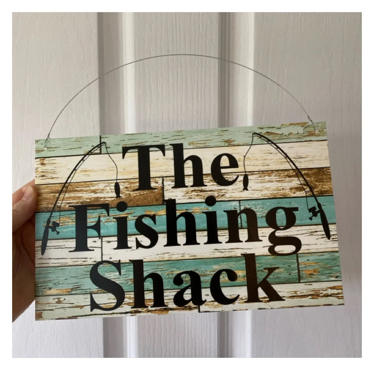 Fishing Rods Blue Custom Personalised Sign - The Renmy Store Homewares & Gifts