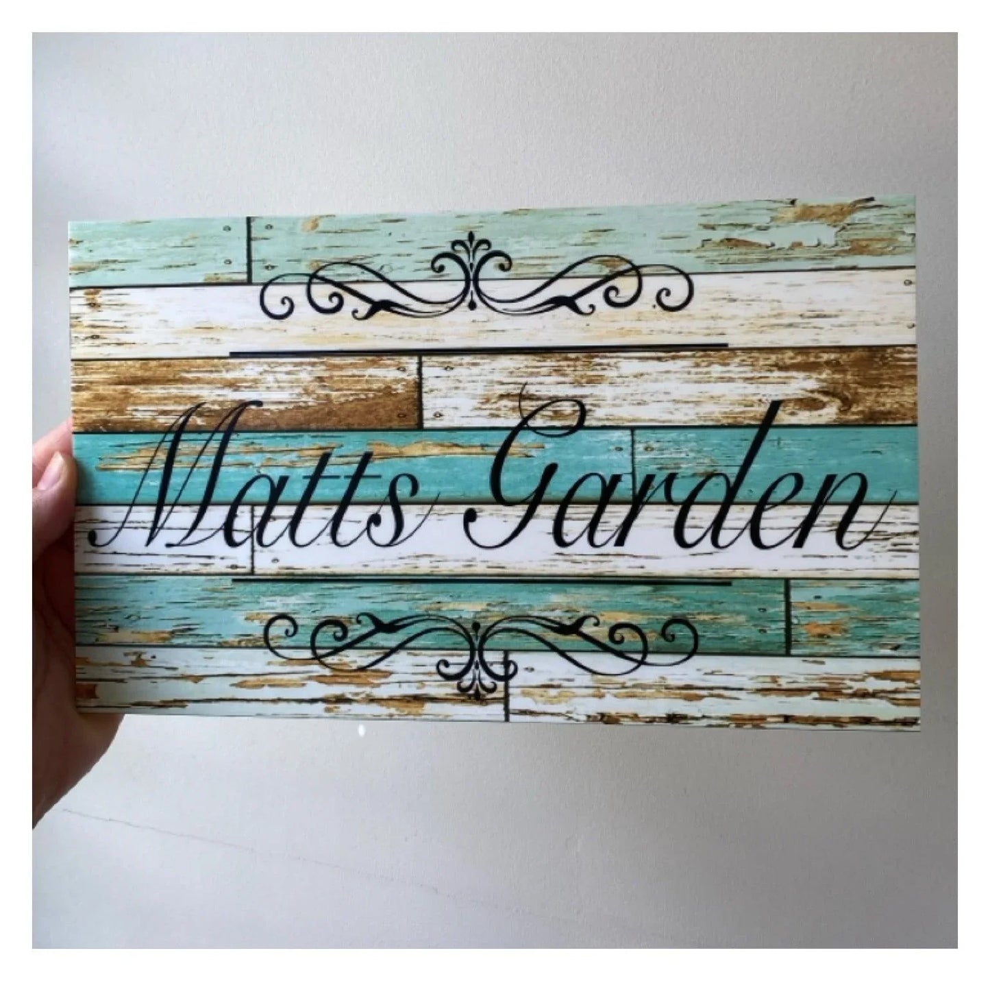 Residence Family Scroll Custom Personalised Sign - The Renmy Store Homewares & Gifts