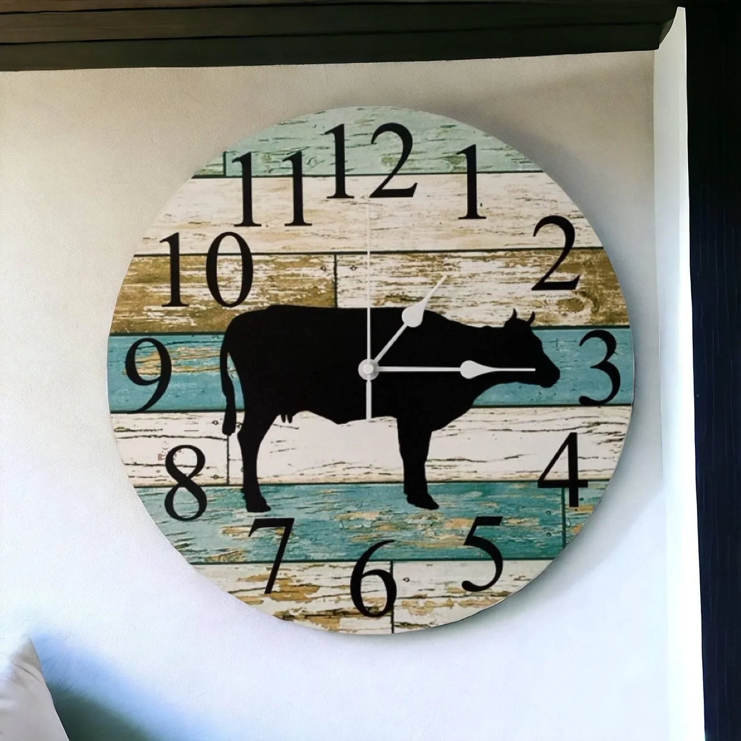 Clock Wall Cow Farmhouse Aussie Made - The Renmy Store Homewares & Gifts