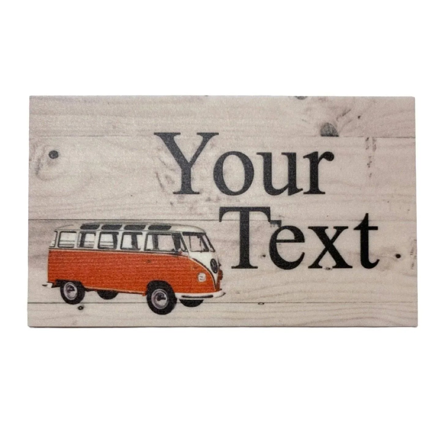 Kombi Red Custom Personalised Sign - The Renmy Store Homewares & Gifts