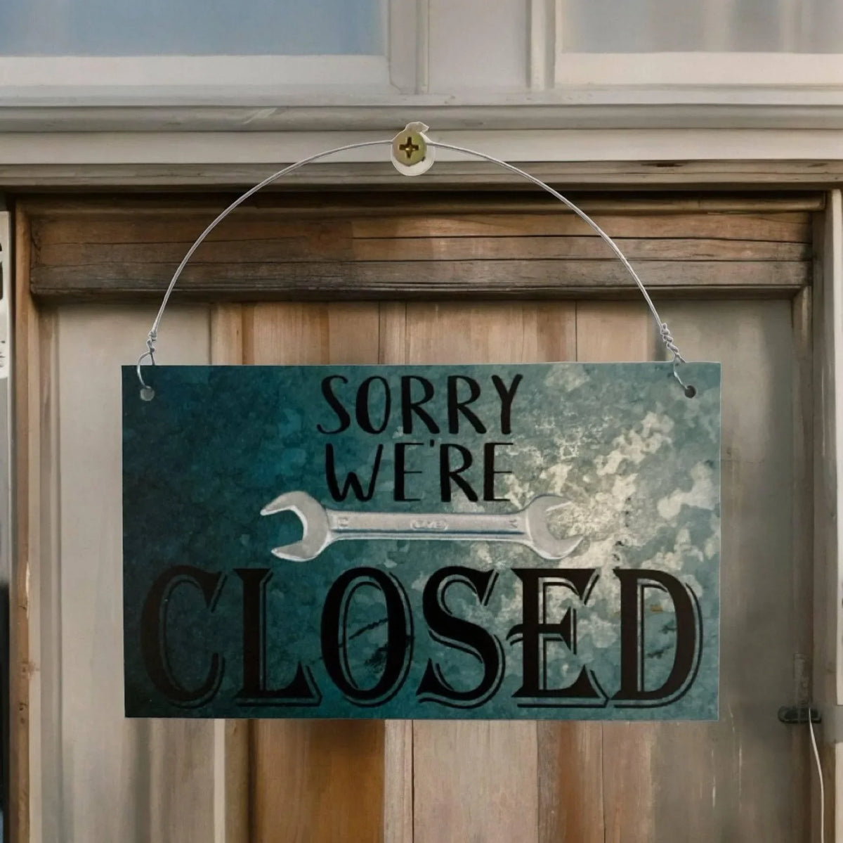 Open Closed Mechanic Tool Shop Hanging Sign - The Renmy Store Homewares & Gifts