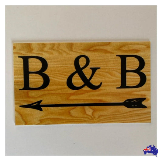 Custom Personalised Arrow Garden Wall Direction Sign - The Renmy Store Homewares & Gifts