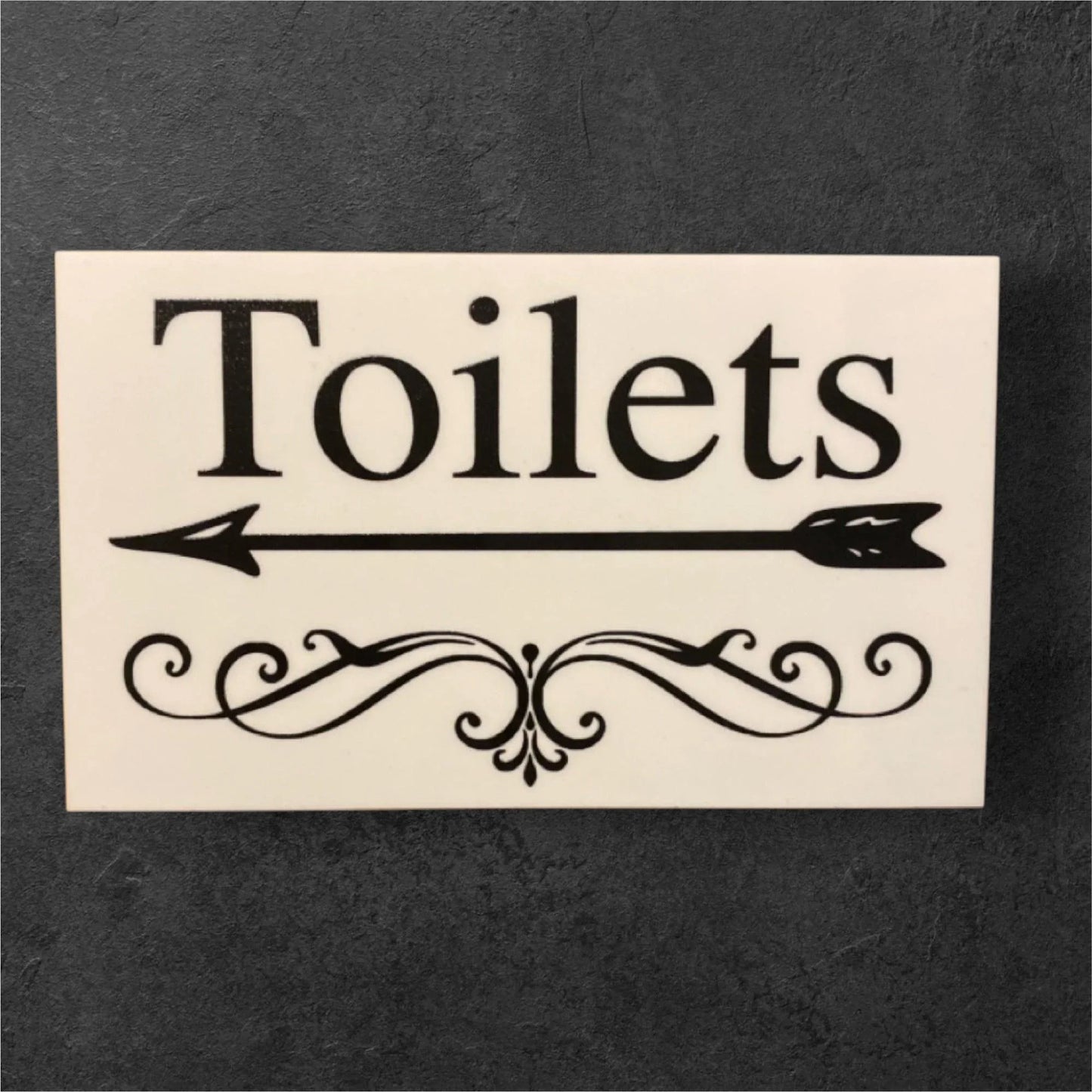 Toilets Toilet Wall Door Right Left Arrow Sign - The Renmy Store Homewares & Gifts
